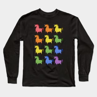 Rainbow of Unicorns Long Sleeve T-Shirt